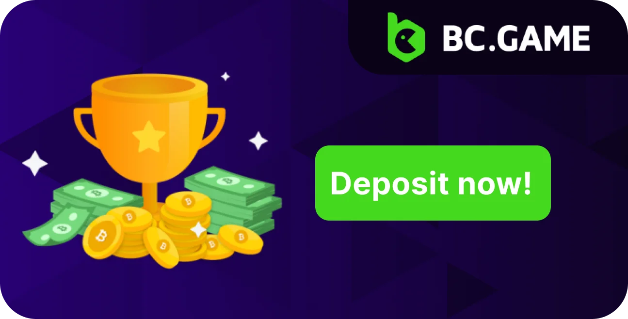 Explore the deposit bonuses at BC.Game and join the fun.