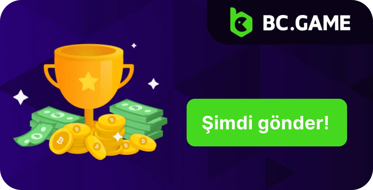 BC.Game'deki para yatırma bonuslarını keşfedin ve eğlenceye katılın.