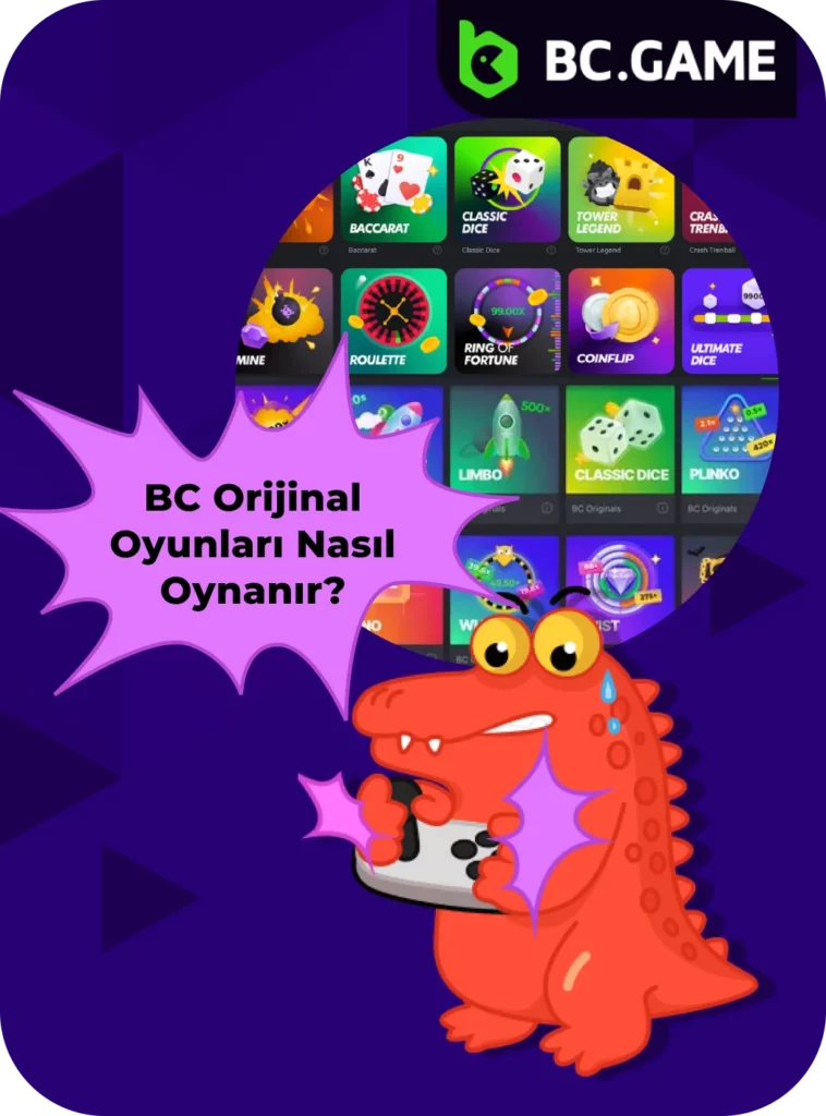 BC Game Original'da oynamak için adımlar