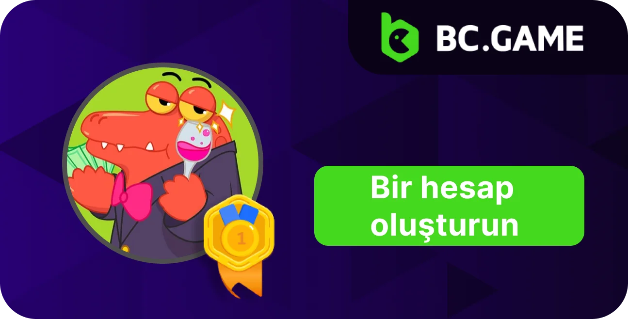 BC.Game'e nasıl kayıt olacağınızı öğrenin.